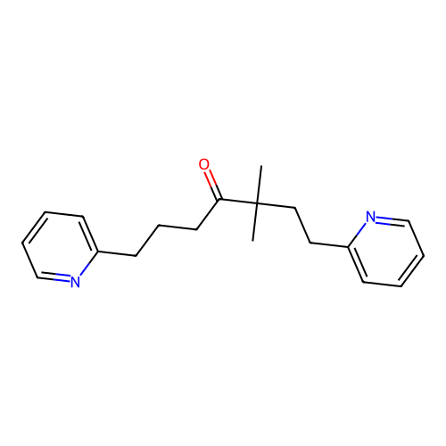 3,3-Dimethyl-1,7-di(2-pyridinyl)-4-heptanone structure