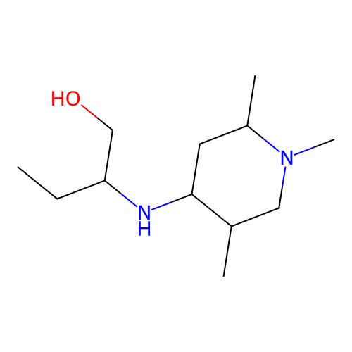 2-(1,2,5-Trimethyl-piperidin-4-ylamino)-butan-1-ol structure