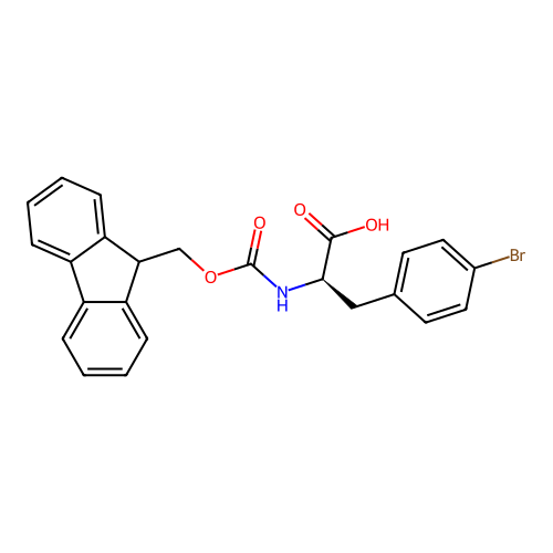 Fmoc-D-4-Bromophenylalanine structure