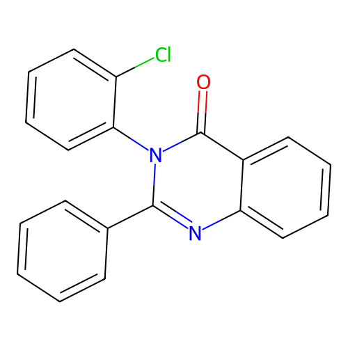 3-(2-chlorophenyl)-2-phenylquinazolin-4(3H)-one structure