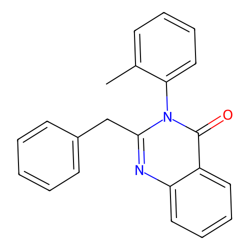 2-benzyl-3-(2-methylphenyl)quinazolin-4(3H)-one structure