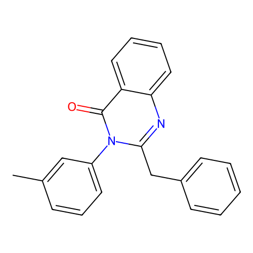 2-benzyl-3-(3-methylphenyl)quinazolin-4(3H)-one structure