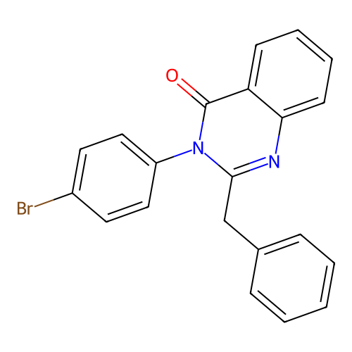 2-benzyl-3-(4-bromophenyl)quinazolin-4(3H)-one structure
