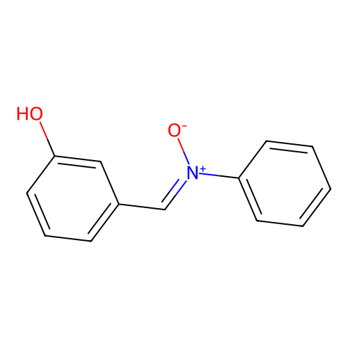 Nitrone, alpha-(m-hydroxyphenyl)-N-phenyl- structure