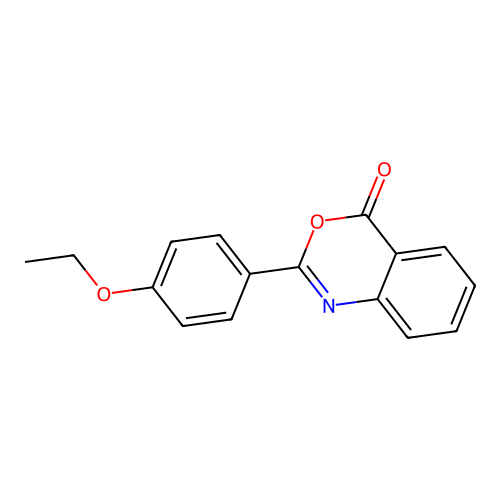 2-(4-ethoxyphenyl)-4H-3,1-benzoxazin-4-one structure