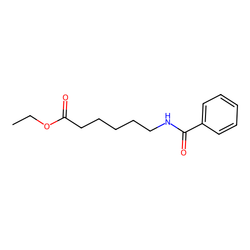 Ethyl 6-(benzoylamino)hexanoate structure