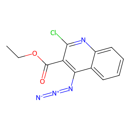 4-Azido-2-chloro-3-ethoxycarbonyl-quinoline structure