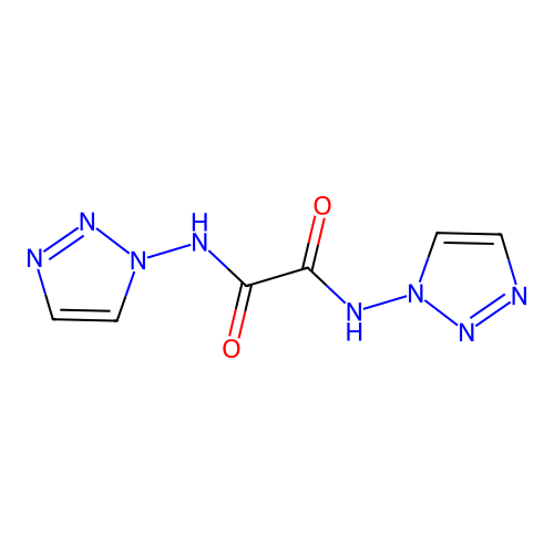 Ethanediamide, N,N'-bis(1H-1,2,3-triazol-1-yl)- structure