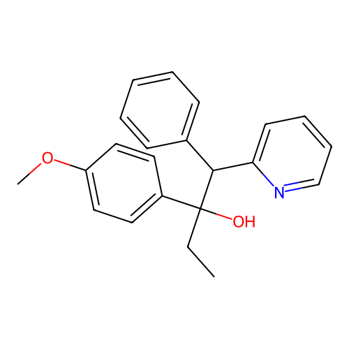 2-(4-Methoxyphenyl)-1-phenyl-1-(pyridin-2-yl)butan-2-ol structure