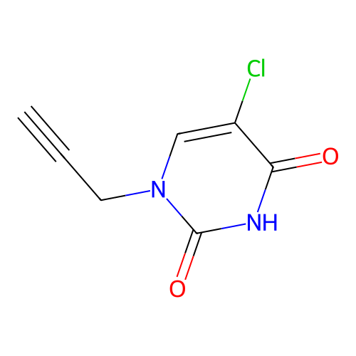 5-Chloro-1-prop-2-ynyl-pyrimidine-2,4-dione structure