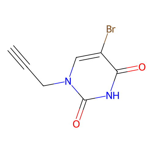 5-Bromo-1-prop-2-ynyl-pyrimidine-2,4-dione structure