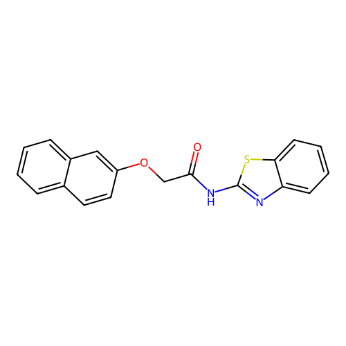 N-(benzo[d]thiazol-2-yl)-2-(naphthalen-2-yloxy)acetamide structure