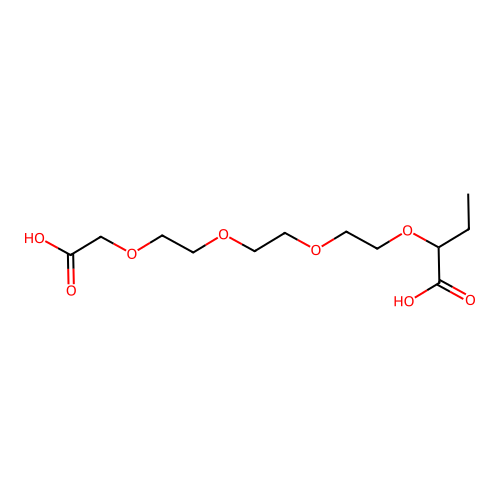 2-[2-[2-[2-(Carboxymethoxy)ethoxy]ethoxy]ethoxy]butanoic acid structure