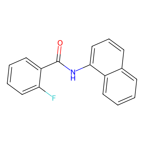 N-(1-萘基)-2-氟苯甲酰胺 structure