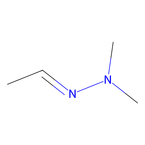 Acetaldehyde, 2,2-dimethylhydrazone structure