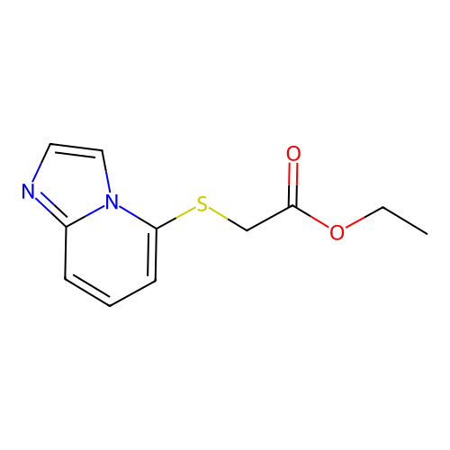 Ethyl (imidazo[1,2-a]pyridin-5-ylthio)acetate structure
