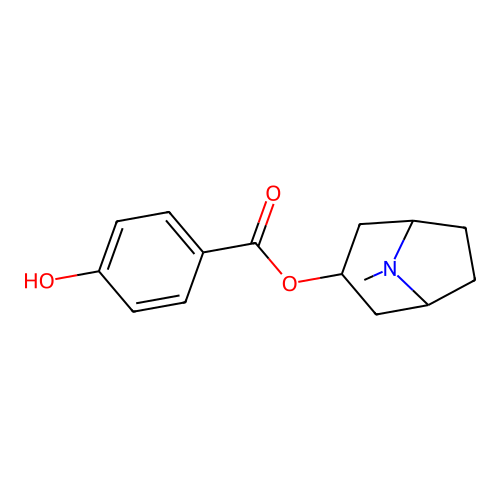 O-(4-Hydroxybenzoyl)tropine structure