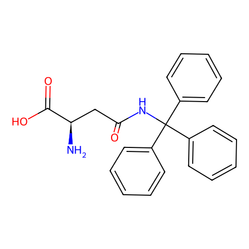 N-(Triphenylmethyl)-D-asparagine structure