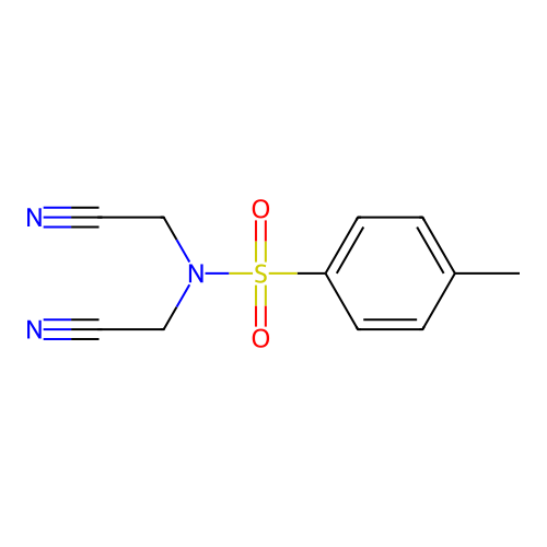N,N-(氰基甲基)-4-甲基苯磺酰胺 structure