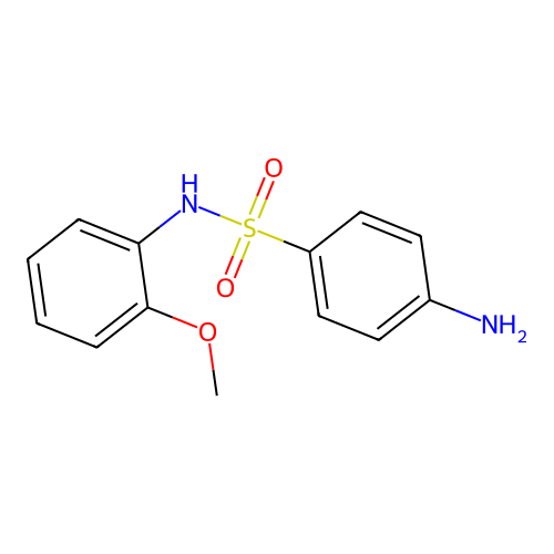 4-amino-N-(2-methoxyphenyl)benzene-1-sulfonamide structure