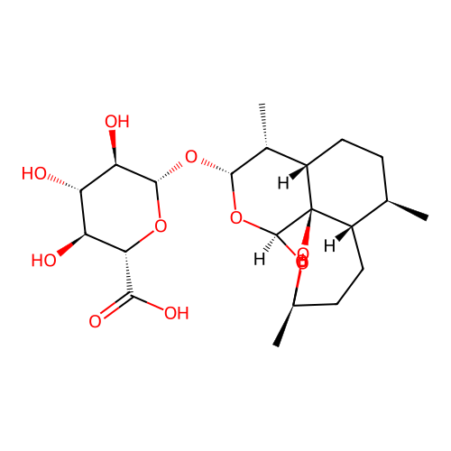 Dihydroartemisinin Glucuronide structure