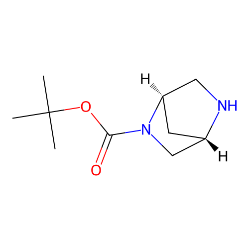 tert-Butyl (1R,4S)-2,5-diazabicyclo[2.2.1]heptane-2-carboxylate structure