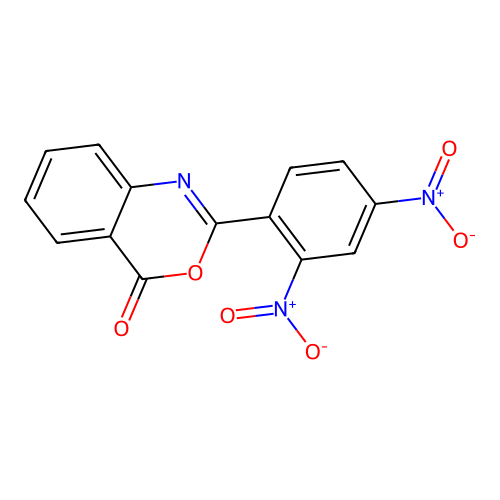 2-(2,4-Dinitrophenyl)-4H-3,1-benzoxazin-4-one structure