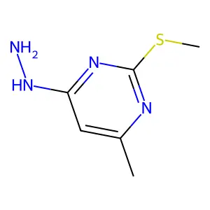 4-Hydrazino-6-methyl-2-(methylthio)pyrimidine structure
