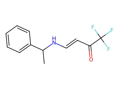 1,1,1-Trifluoro-4-[(1-phenylethyl)amino]but-3-en-2-one structure
