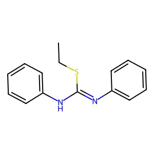 2-Ethyl-1,3-diphenyl-isothiourea structure