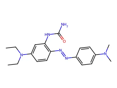 N-(5-(diethylamino)-2-{[4-(dimethylamino)phenyl]diazenyl}phenyl)urea structure