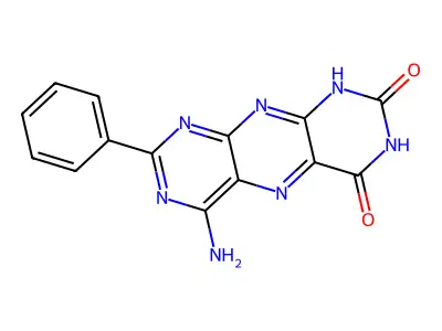 6-Amino-8-phenylpyrimido[5,4-G]pteridine-2,4(1H,3H)-dione structure