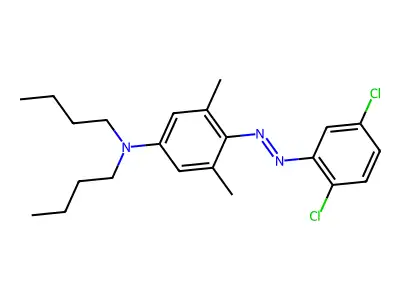 N,N-dibutyl-4-[(2,5-dichlorophenyl)diazenyl]-3,5-dimethylaniline structure