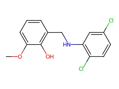 2-{[(2,5-Dichlorophenyl)amino]methyl}-6-methoxyphenol structure