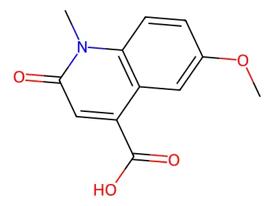 6-Methoxy-1-methyl-2-oxoquinoline-4-carboxylic acid structure