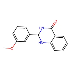 2-(3-methoxyphenyl)-2,3-dihydro-1H-quinazolin-4-one structure