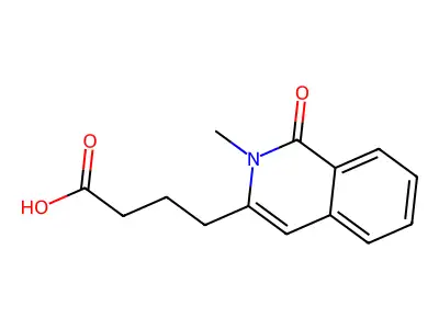 4-(2-Methyl-1-oxo-1,2-dihydroisoquinolin-3-yl)butanoic acid structure