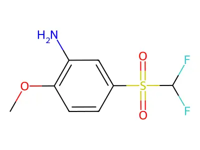 2-Methoxy-5-(difluoromethanesulfonyl)aniline structure