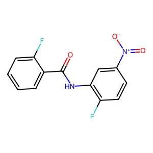 2-fluoro-N-(2-fluoro-5-nitrophenyl)benzamide structure