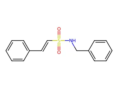 (E)-N-benzyl-2-phenylethenesulfonamide structure