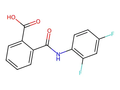 2',4'-Difluorophthalanilic acid structure