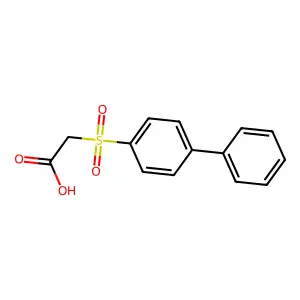 2-(4-Phenylphenyl)sulfonylacetic acid structure