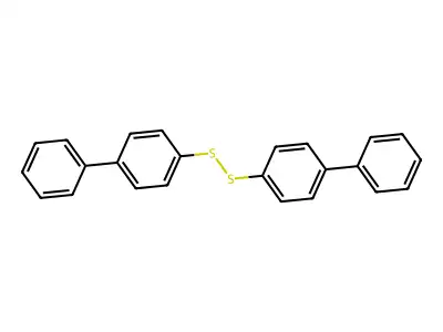 4,4'-Disulfanediyldi(1,1'-biphenyl) structure