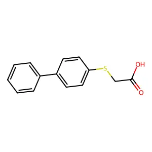 2-(4-苯基苯基)硫烷基乙酸 structure