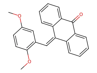 9(10H)-Anthracenone, 10-[(2,5-dimethoxyphenyl)methylene]- structure