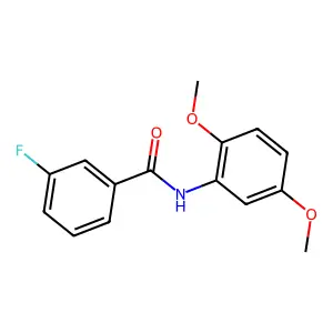 N-(2,5-二甲氧基苯基)-3-氟苯甲酰胺 structure