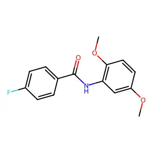 N-(2,5-dimethoxyphenyl)-4-fluorobenzamide structure
