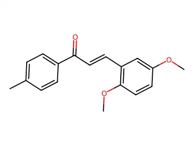 3-(2,5-Dimethoxyphenyl)-1-(4-methylphenyl)-2-propen-1-one structure