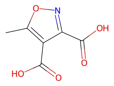 5-methyl-1,2-oxazole-3,4-dicarboxylic Acid structure