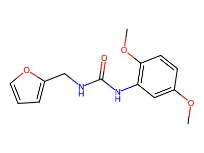 1-(2,5-Dimethoxyphenyl)-3-furfurylurea structure